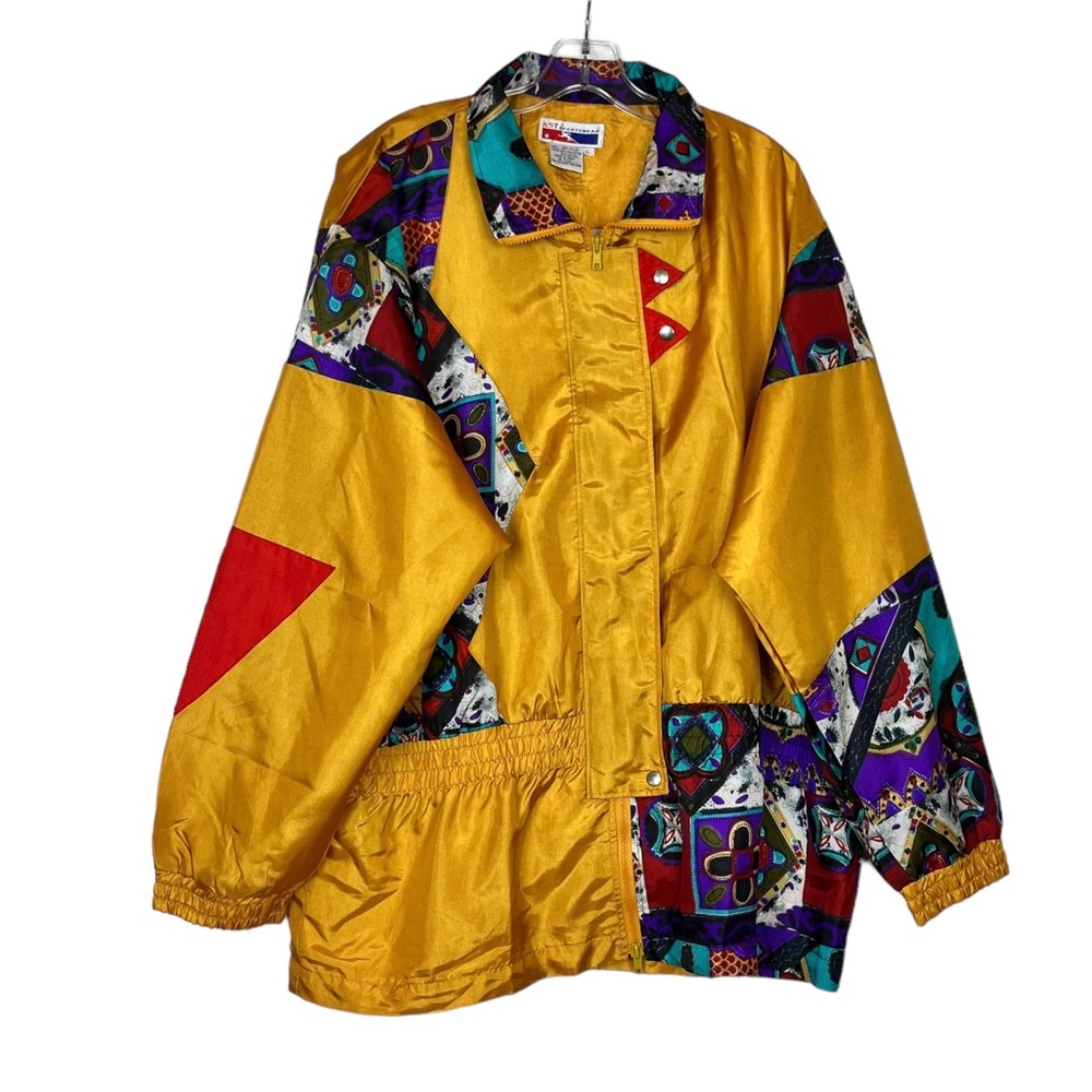 Vintage AST Sportswear Colorful Oversized Windbreaker Jacket
